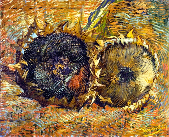 Still Life With Two Sunflowers. 1887 af Vincent Van Gogh