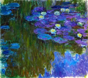 Nympheas En Fleur by Claude Monet