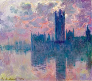 The Houses of Parliament, at Sunset by Claude Monet