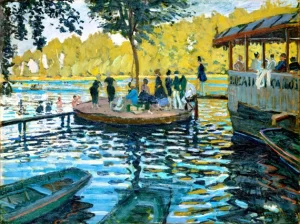 Bain à La Grenouillère by Claude Monet
