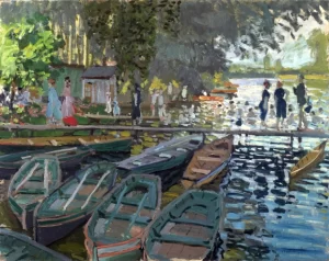 Bathers at La Grenouillère by Claude Monet