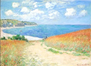 Path In the Wheat Fields at Pourville 1882 by Claude Monet