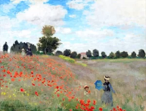 Poppy Field 1873 by Claude Monet