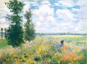 Poppy Fields near Argenteuil 1875 by Claude Monet