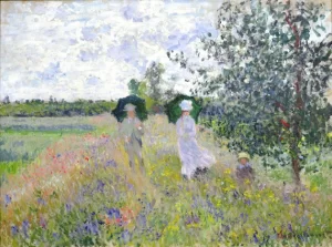Promenade near Argenteuil by Claude Monet
