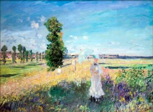The Promenade, Argenteuil, 1875 by Claude Monet