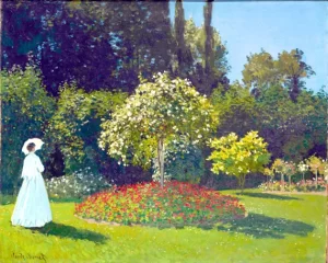 Lady In the Garden (1867) by Claude Monet