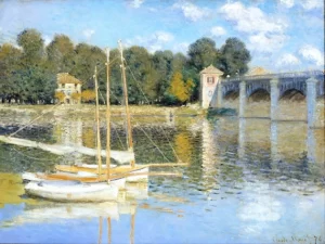 The Argenteuil Bridge by Claude Monet