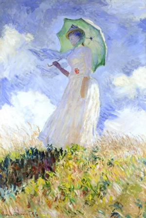 Woman With Parasol Turned To the Left by Claude Monet