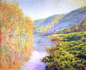 Banks of the Seine at Jeufosse, Autumn, 1884 by Claude Monet