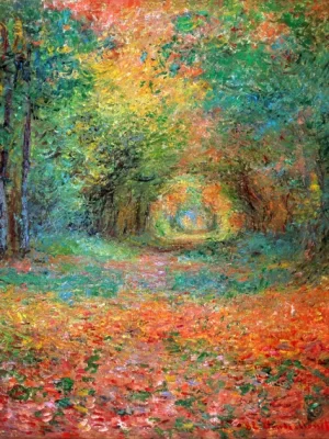 The Undergrowth In the Forest of Saint-Germain by Claude Monet