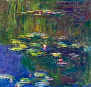 Le Bassin Aux Nymphéas 1919 by Claude Monet