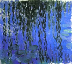 Water Lilies and Weeping Willow Branches, 1916-19 by Claude Monet