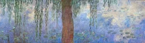 Willows In the Morning, 1920-26-Right Panel by Claude Monet