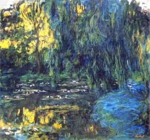 Weeping Willow and Water-Lily Pond (Detail), 1916-19 by Claude Monet