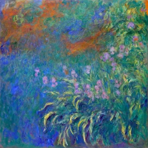 Irises 1914 by Claude Monet