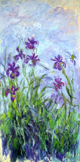 Iris Mauves by Claude Monet