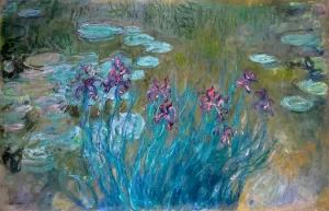 Irises and Water-Lilies by Claude Monet