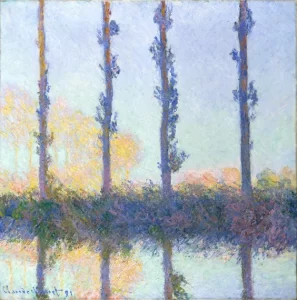 Poplars (Four Trees), 1891 by Claude Monet