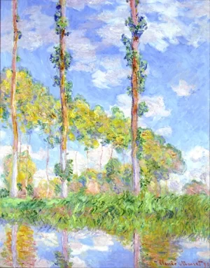 Three Trees In Summer, 1891 by Claude Monet