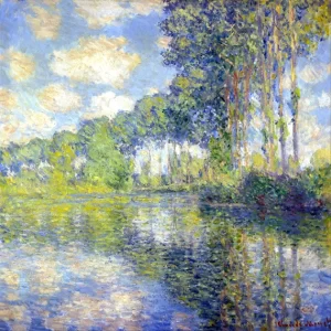 Poplars On the Epte, 1891 by Claude Monet