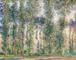 Poplars at Giverny, 1887 by Claude Monet