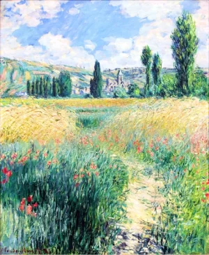 Path On the Island of Saint Martin, Vetheuil, 1881 by Claude Monet