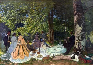 Luncheon On the Grass 1866 by Claude Monet