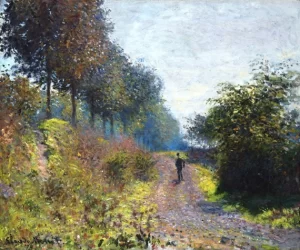 The Sheltered Path by Claude Monet