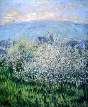 Plums Blossom 1879 by Claude Monet