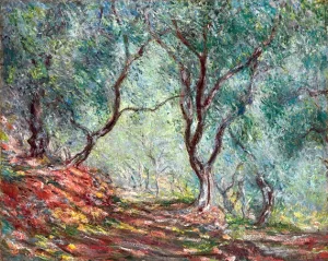 Bois D'oliviers Au Jardin Moreno by Claude Monet