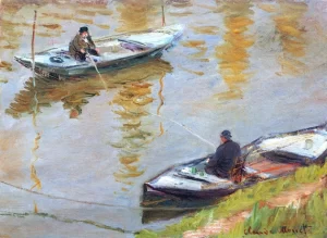 Two Anglers, 1882 by Claude Monet