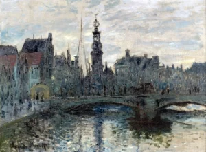 Le Binnen-Amstel, Amsterdam by Claude Monet
