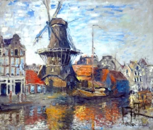The Windmill, Amsterdam by Claude Monet