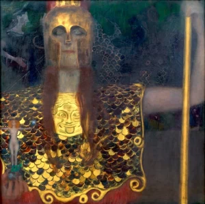 Pallas Athene 1898 by Gustav Klimt