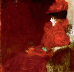 Woman in An Armchair by Gustav Klimt