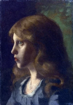 Girl’s Head Turned Left by Gustav Klimt