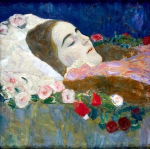 Ria Munk On Her Deathbed by Gustav Klimt