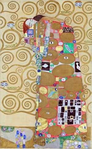 The Lovers (Stoclet House) by Gustav Klimt