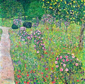Fruit Garden With Roses by Gustav Klimt