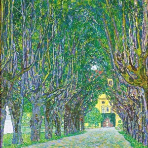 Avenue in the Park in Front of Schloss Kammer by Gustav Klimt