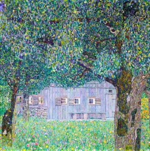 Farmhouse in Buchberg (Upper Austrian Farmhouse) by Gustav Klimt