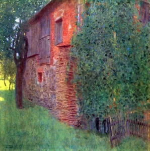 Farmhouse in Kammer Am Attersee 1901 by Gustav Klimt