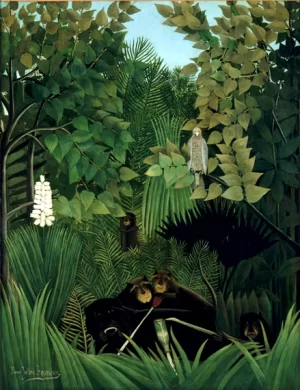 The Merry Jesters by Henri Rousseau