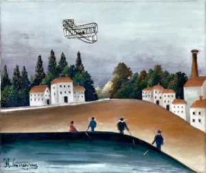 The-Fishermen-and-the-Biplane by Henri Rousseau
