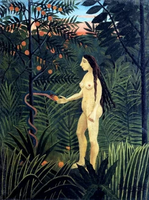 Eve and the Serpent by Henri Rousseau