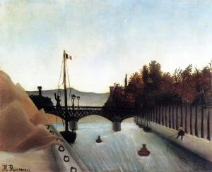 Footbridge at Passy by Henri Rousseau