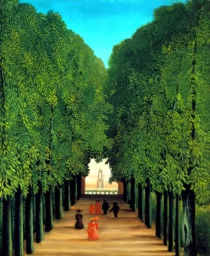 The Avenue in the Park at Saint Cloud by Henri Rousseau
