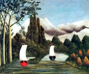 The Banks of the Oise by Henri Rousseau