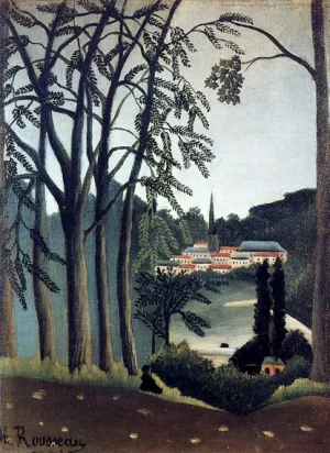 View of Saint Cloud by Henri Rousseau